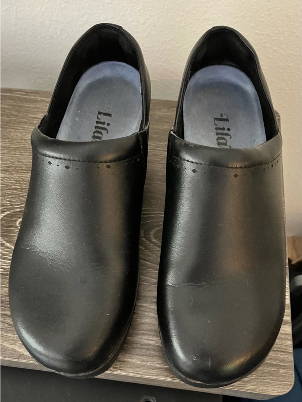 Lifeflex Black Slip-On Nursing/Work Shoes
